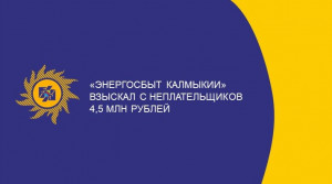 «Энергосбыт Калмыкии» взыскал с неплательщиков 4,5 млн рублей